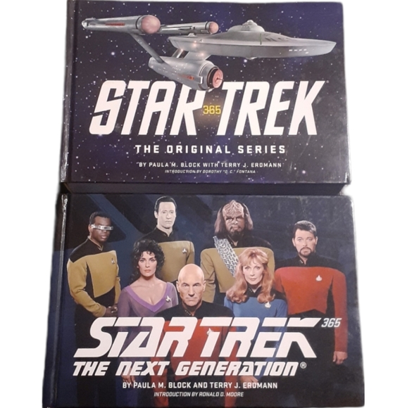 Star Trek 365 Hardcover by Terry J. Erdmann Paula M. Block Set Of 2 BooksStar - Picture 1 of 3
